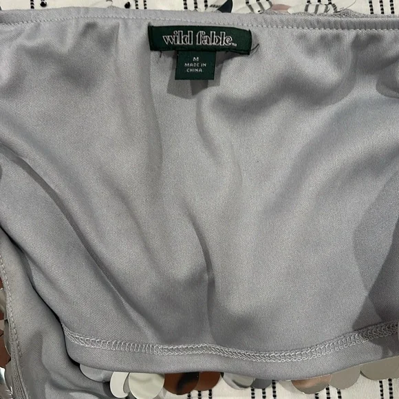 Wild Fable Disc Sequin Cropped Top - Picture 3 of 3